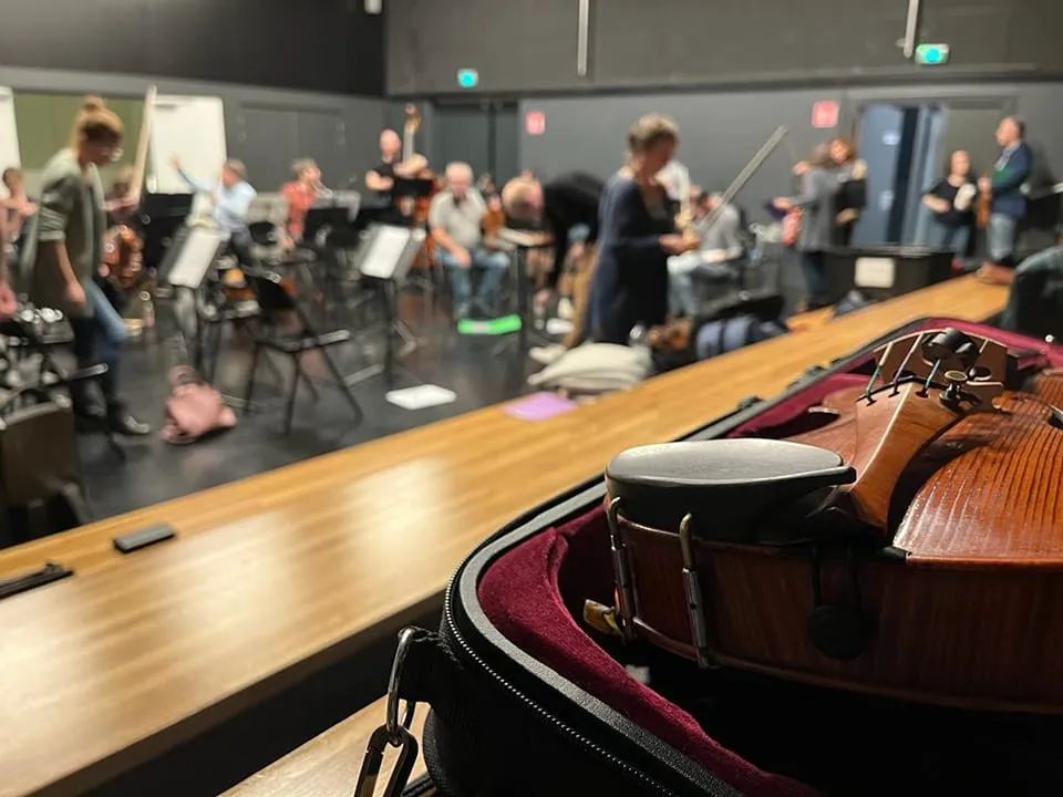 Violon en répétition